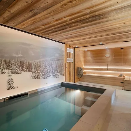 샬레 Familial Contemporain A 1850 Avec Piscine, Sauna Et Terrasse - Fr-1-564-162 쿠쉐벨